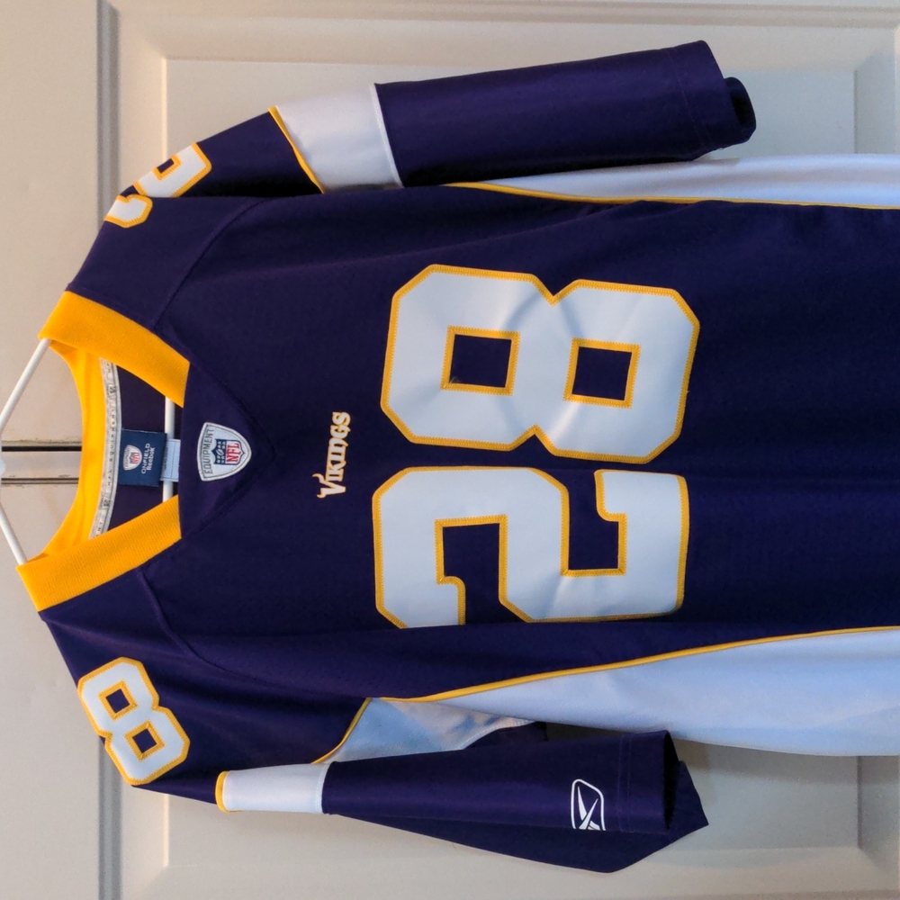 Large Adrian Peterson Onfield Stitched Reebok Jersey